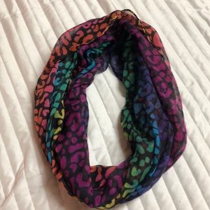Rainbow Leopard Infinity Scarf (4/$10, 10/$20)